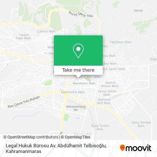 Legal Hukuk Bürosu Av. Abdülhamit Telbisoğlu map