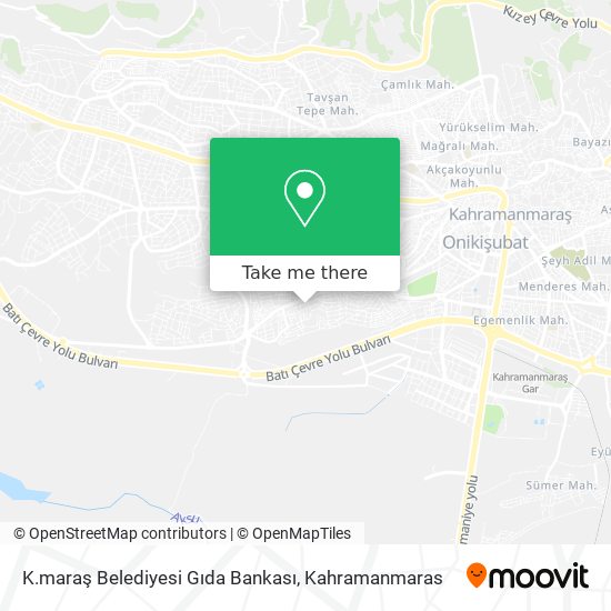 K.maraş Belediyesi Gıda Bankası map