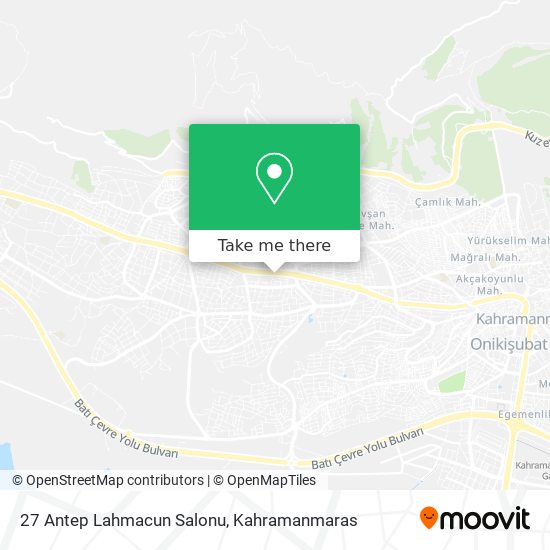 27 Antep Lahmacun Salonu map