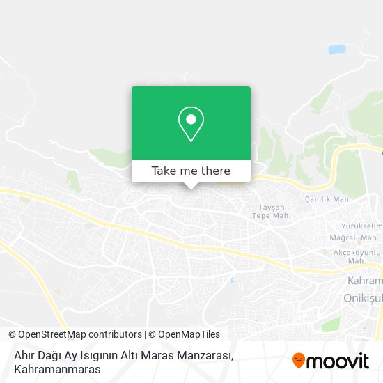 Ahır Dağı Ay Isıgının Altı Maras Manzarası map