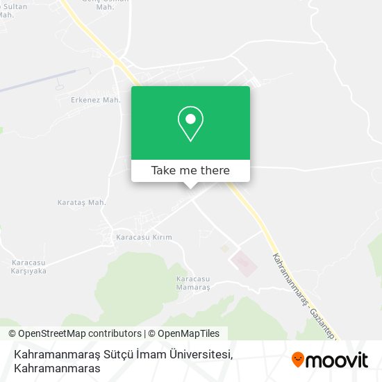 Kahramanmaraş Sütçü İmam Üniversitesi map