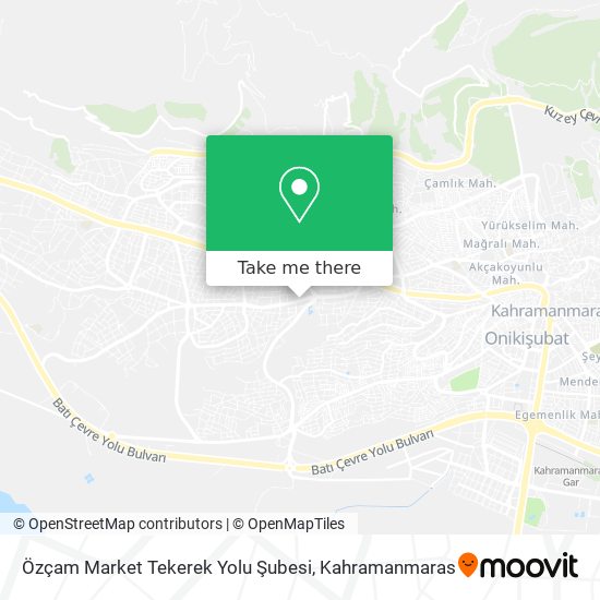 Özçam Market Tekerek Yolu Şubesi map