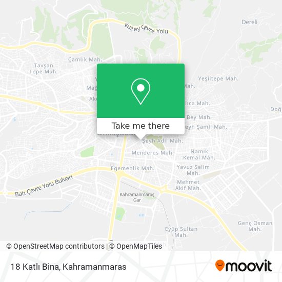 18 Katlı Bina map