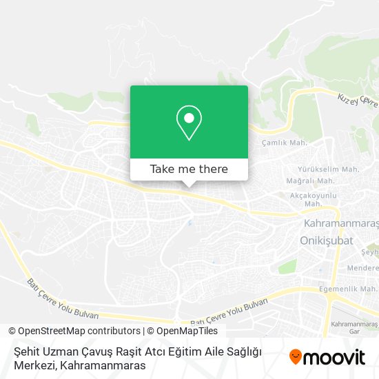 Şehit Uzman Çavuş Raşit Atcı Eğitim Aile Sağlığı Merkezi map