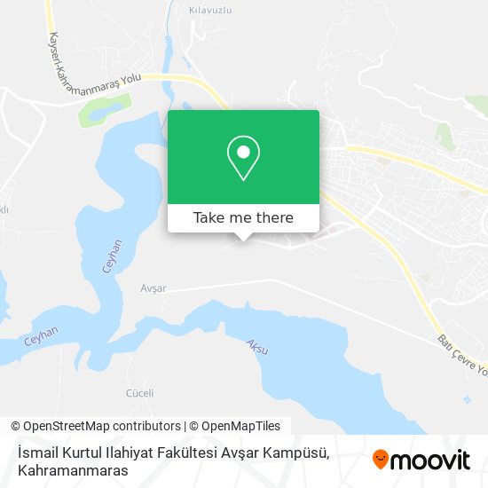 İsmail Kurtul Ilahiyat Fakültesi Avşar Kampüsü map