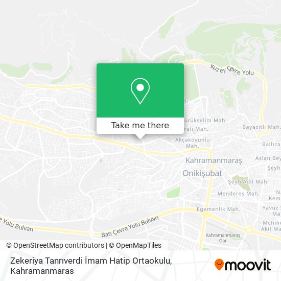 Zekeriya Tanrıverdi İmam Hatip Ortaokulu map