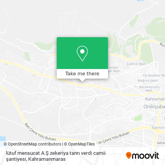 lütuf  mensucat A.Ş zekeriya tanrı verdi camii şantiyesi map