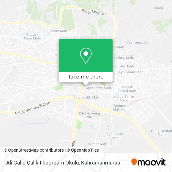 Ali Galip Çalık İlköğretim Okulu map