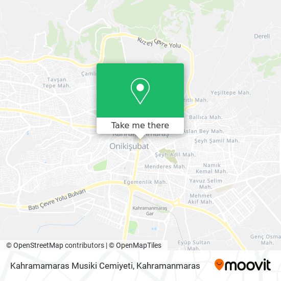 Kahramamaras Musiki Cemiyeti map