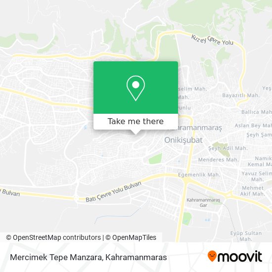 Mercimek Tepe Manzara map