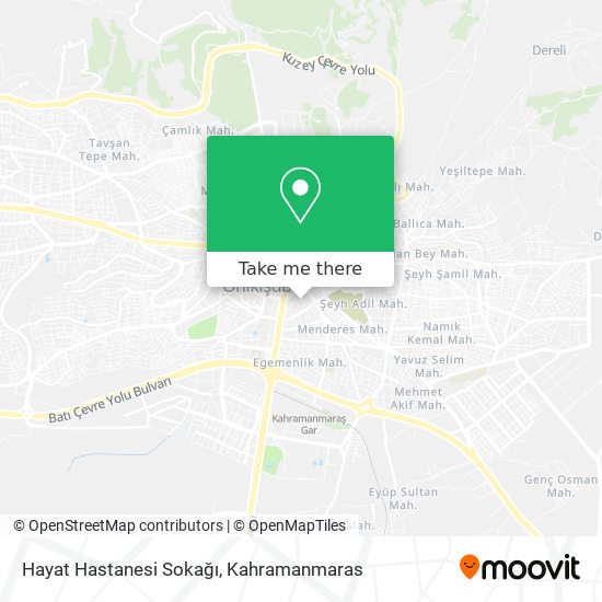 Hayat Hastanesi Sokağı map