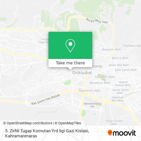 5. Zirhli Tugay Komutan Yrd.ligi Gazi Kislasi map