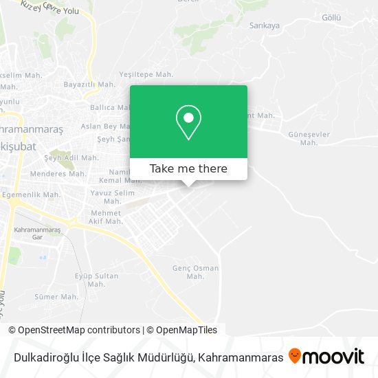 Dulkadiroğlu İlçe Sağlık Müdürlüğü map