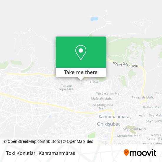 Toki Konutları map