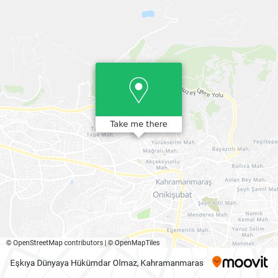 Eşkıya Dünyaya Hükümdar Olmaz map