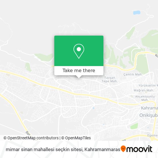 mimar sinan mahallesi seçkin sitesi map