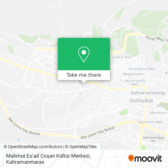 Mahmut Es'ad Coşan Kültür Merkezi map