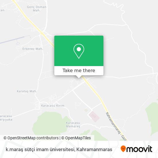k.maraş sütçi imam üniversitesi map