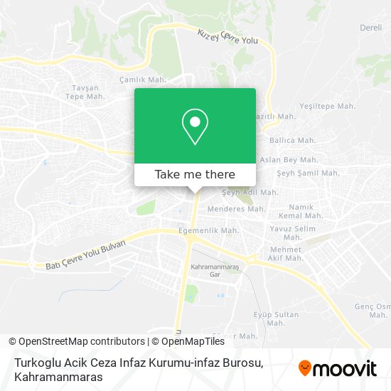 Turkoglu Acik Ceza Infaz Kurumu-infaz Burosu map