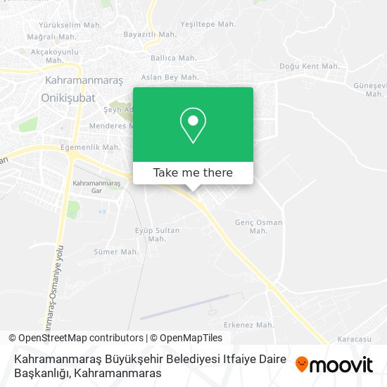 Kahramanmaraş Büyükşehir Belediyesi Itfaiye Daire Başkanlığı map