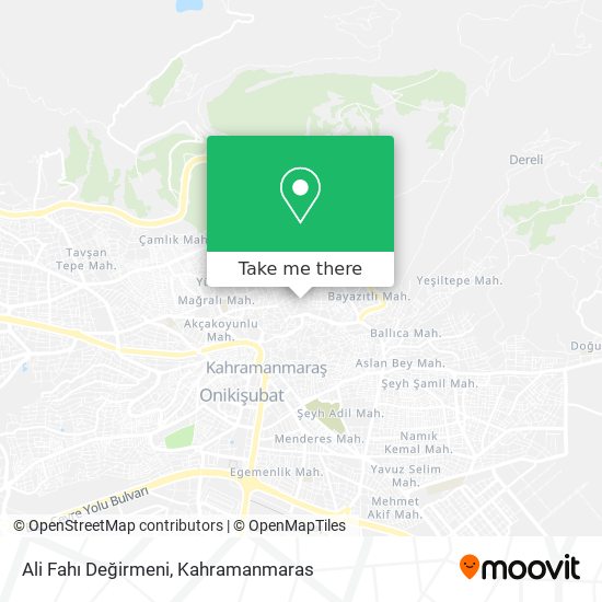 Ali Fahı Değirmeni map