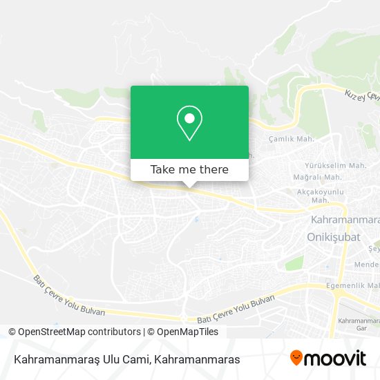 Kahramanmaraş Ulu Cami map