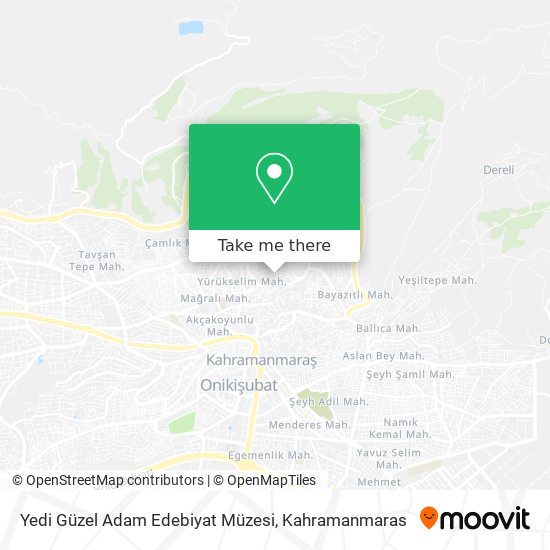 Yedi Güzel Adam Edebiyat Müzesi map