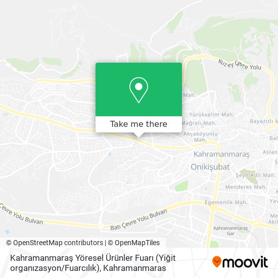 Kahramanmaraş Yöresel Ürünler Fuarı (Yiğit organızasyon / Fuarcılık) map