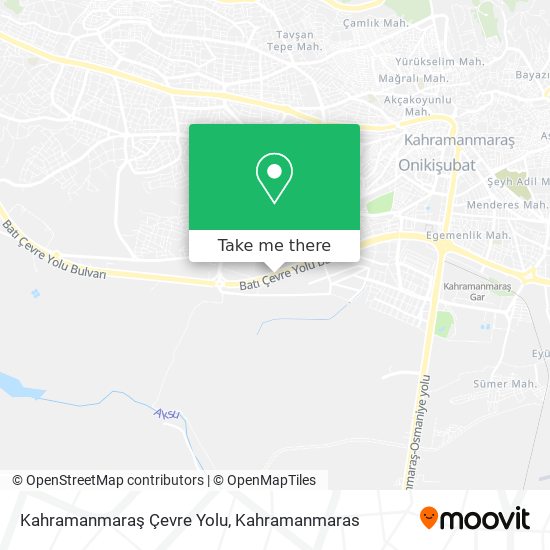 Kahramanmaraş Çevre Yolu map