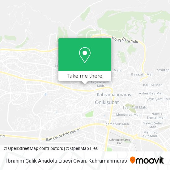 İbrahim Çalık Anadolu Lisesi Civarı map