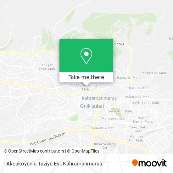 Akçakoyunlu Taziye Evi map