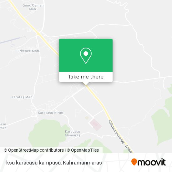 ksü karacasu kampüsü map