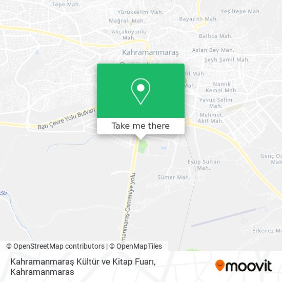 Kahramanmaraş Kültür ve Kitap Fuarı map