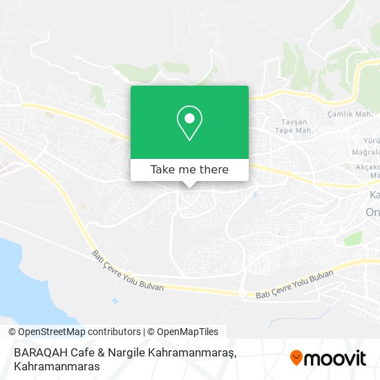 BARAQAH Cafe & Nargile Kahramanmaraş map