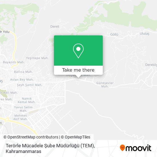 Terörle Mücadele Şube Müdürlüğü (TEM) map