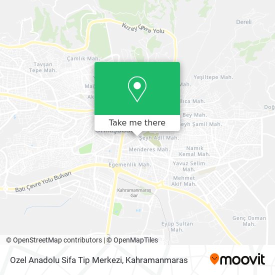 Ozel Anadolu Sifa Tip Merkezi map