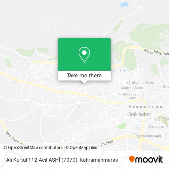 Ali Kurtul  112 Acil ASHİ  (7070) map