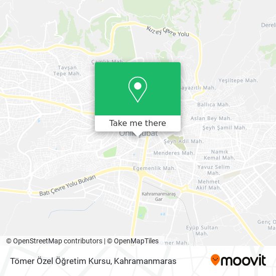 Tömer Özel Öğretim Kursu map