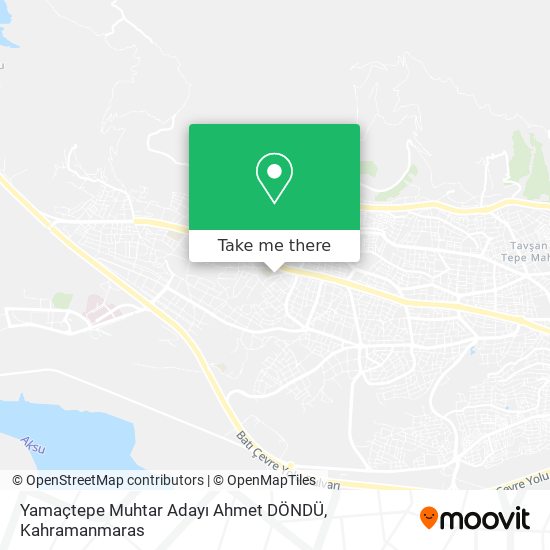 Yamaçtepe Muhtar Adayı Ahmet DÖNDÜ map