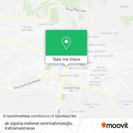 ak sigorta mehmet emirmahmutoğlu map
