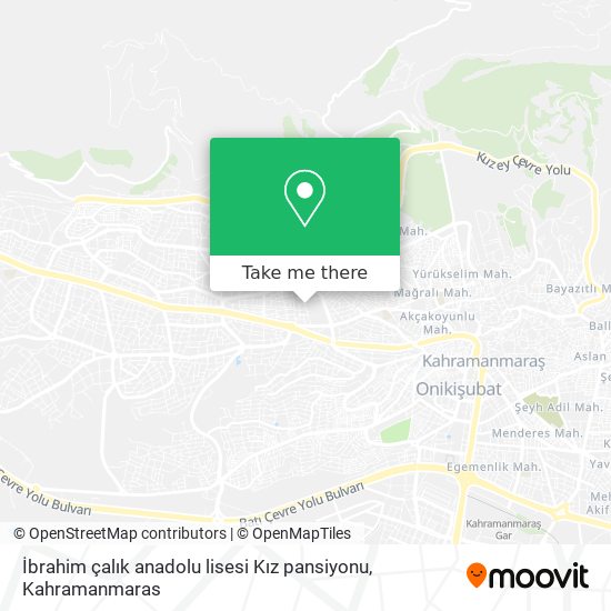 İbrahim çalık anadolu lisesi Kız pansiyonu map