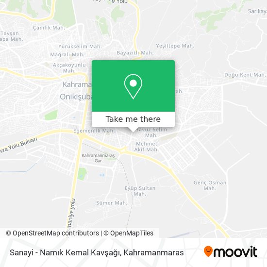 Sanayi  - Namık Kemal Kavşağı map