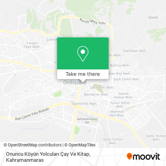 Onuncu Köyün Yolcuları Çay Ve Kitap map