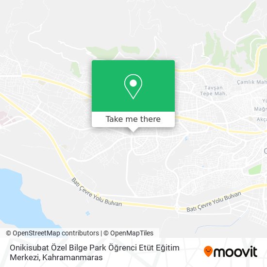 Onikisubat Özel Bilge Park Öğrenci Etüt Eğitim Merkezi map