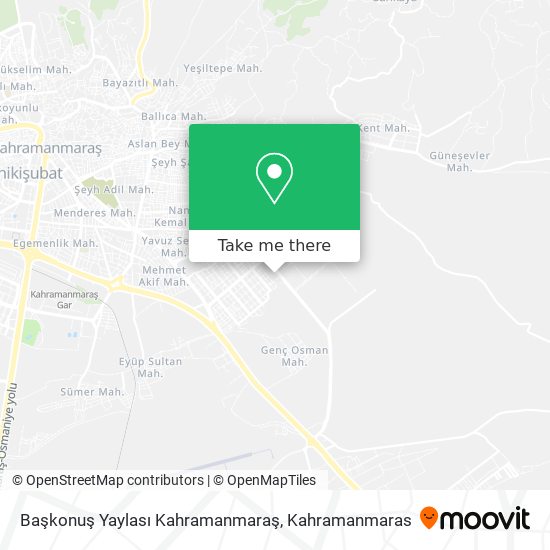 Başkonuş Yaylası Kahramanmaraş map