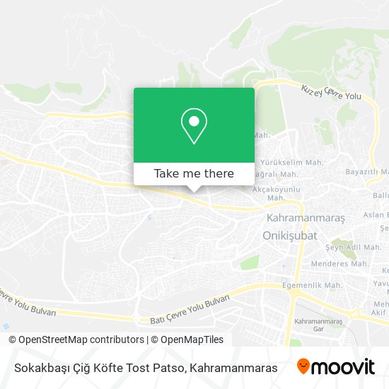 Sokakbaşı Çiğ Köfte Tost Patso map