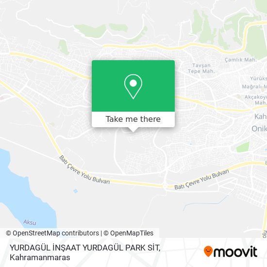 YURDAGÜL İNŞAAT YURDAGÜL PARK SİT map