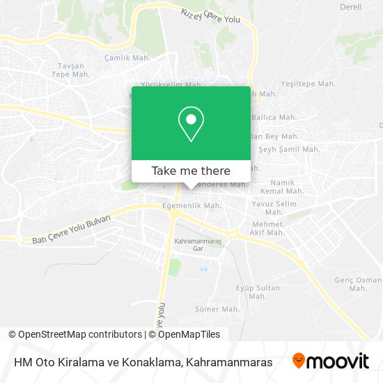 HM Oto Kiralama ve Konaklama map