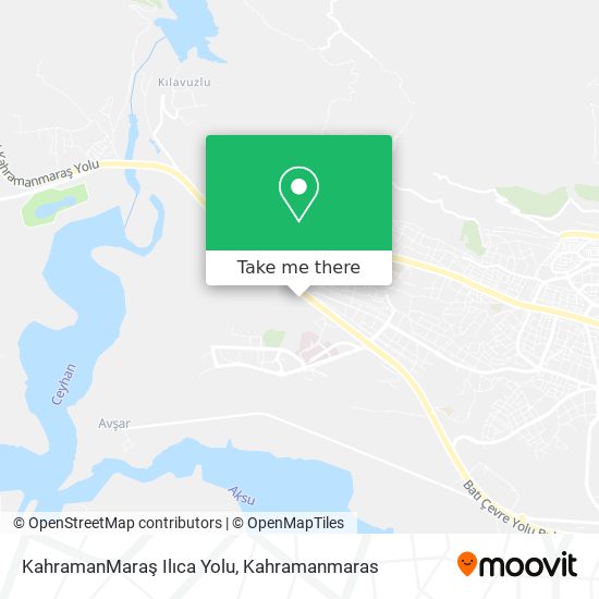 KahramanMaraş Ilıca Yolu map