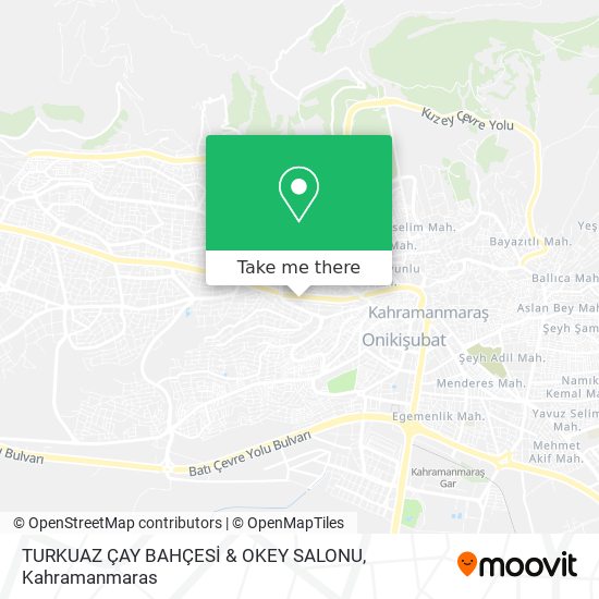 TURKUAZ ÇAY BAHÇESİ & OKEY SALONU map